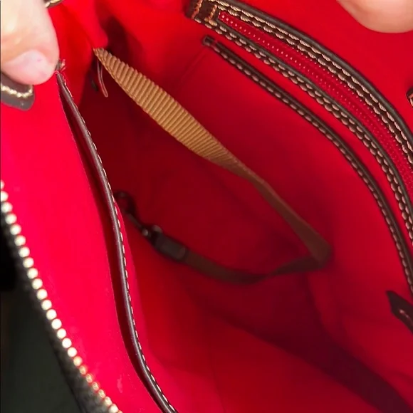 Dooney & Bourke Red Croc-Embossed Crossbody Bag - Picture 8 of 9